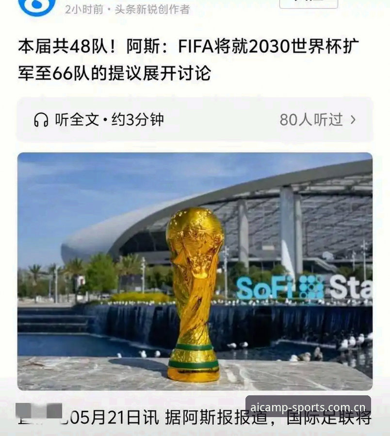 爱游戏体育怎么样 2030世界杯扩军至66队?全面解析国际足联的全球足球布局与中国男足的机遇
